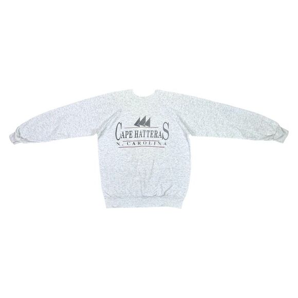 Vintage Cape Hatteras, North Carolina Crew Neck Sweatshirt - Cut Size Tag - Picture 3 of 9